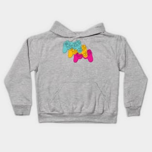 Layers of Controllers Kids Hoodie